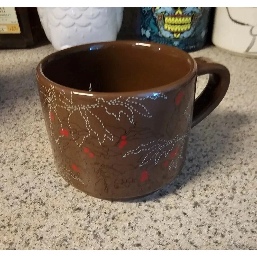 Starbucks‎ Autumn Fall Leaves Brown Coffee Cup